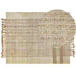 Jute Area Rug 160 x 230 cm Beige ORTAOBA