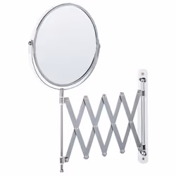Extending Wall Makeup Mirror YVELINES 57 cm 36 cm Metal Silver