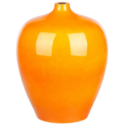 Flower Vase TERRASA Ceramic 37 cm Orange