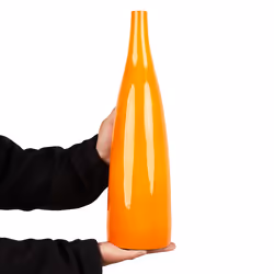 Flower Vase SABADELL Ceramic 50 cm Orange