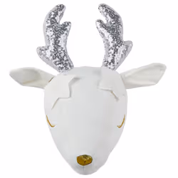 Kids Wall Decor Roe Deer SUZY Cotton 29 cm White