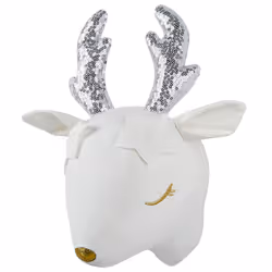 Kids Wall Decor Roe Deer SUZY Cotton 29 cm White