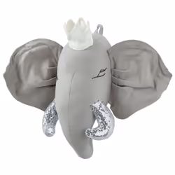 Kids Wall Decor Elephant TANTOR Cotton 33 cm Grey