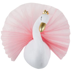 Kids Wall Decor Swan ODETTA Cotton 32 cm White
