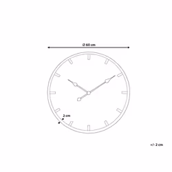 Wall Clock Ã¸ 60 cm Light Wood CABORCA