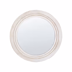 Round Wall Mirror Ã¸ 60 cm Off-White DELICIAS