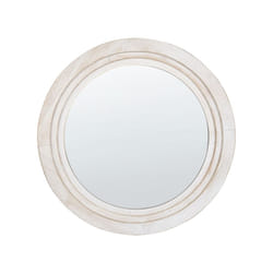 Round Wall Mirror Ã¸ 60 cm Off-White DELICIAS