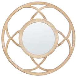 Wall Mirror IZTAPALAPA 60 cm 60 cm Light Brown