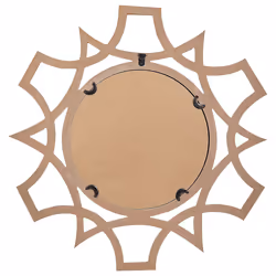 Wall Mirror ZAPOPAN 60 cm 60 cm Light Brown