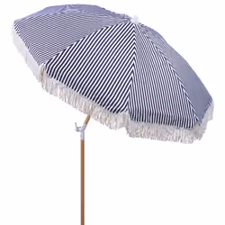 Patio Parasol 150 cm MONDELLO Black/ White