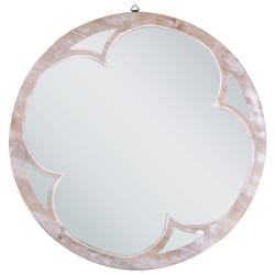 Wall Mirror MONCLOVA 60 cm 60 cm Light Brown