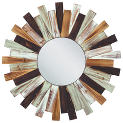 Wall Mirror TAMPICO 75 cm 75 cm Wood Multicolour