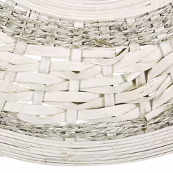 Wall Mirror SOLEDAD 61 cm 61 cm Bamboo Wood White - Additional view 5