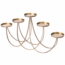 Candle Holder BUARAN Metal 38 cm Gold