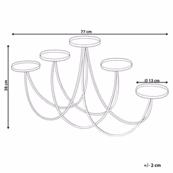Candle Holder BUARAN Metal 38 cm Gold