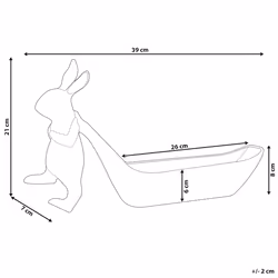 Trinket Dish Rabbit PROGO Metal Gold