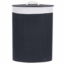 Basket MATARA Bamboo Wood Black