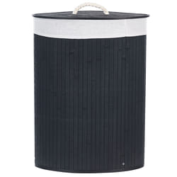 Basket MATARA Bamboo Wood Black