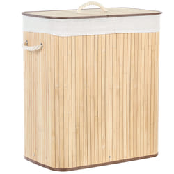 Basket KANDY Bamboo Wood Light Brown