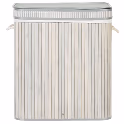 Basket KALTHOTA Bamboo Wood Grey