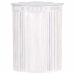 Basket BADULLA Bamboo Wood White