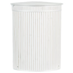 Basket BADULLA Bamboo Wood White