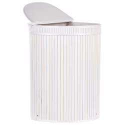 Basket BADULLA Bamboo Wood White