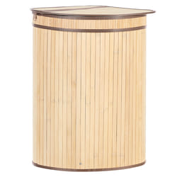 Basket BADULLA Bamboo Wood Light Brown