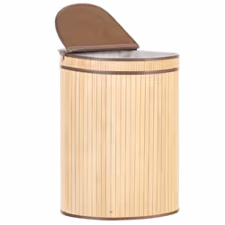 Basket BADULLA Bamboo Wood Light Brown