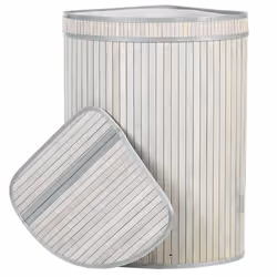 Basket BADULLA Bamboo Wood Grey