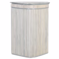 Basket BADULLA Bamboo Wood Grey