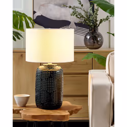 Table Lamp MUSSEL Ceramic Dark Blue