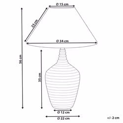Table Lamp CELESTE Ceramic Beige