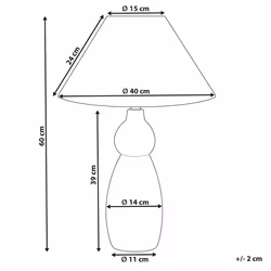 Table Lamp MATINA Ceramic Black