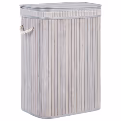 Basket KALUTARA Bamboo Wood Grey