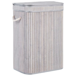 Basket KALUTARA Bamboo Wood Grey