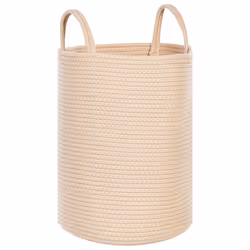 Set of 2 Baskets SARYK Cotton Light Beige