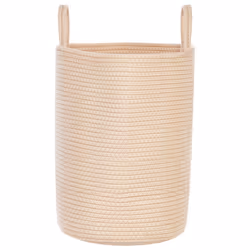 Set of 2 Baskets SARYK Cotton Light Beige
