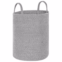 Set of 2 Baskets SARYK Cotton Grey