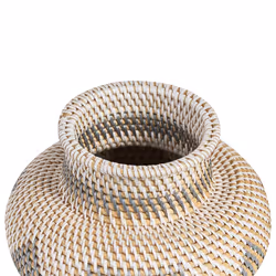 Decorative Vase ASAHAN Rattan 22 cm Natural