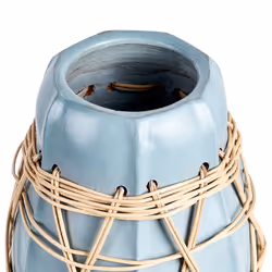 Decorative Vase KAMERING Ceramic 27 cm Blue