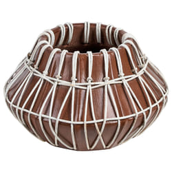 Decorative Vase KLUET Ceramic 22 cm Brown