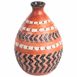Decorative Vase KUMU Ceramic 36 cm Brown