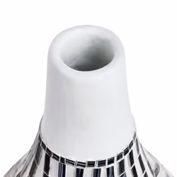 Decorative Vase OMBILIN Ceramic 50 cm White