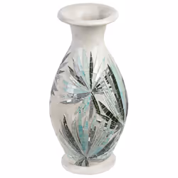 Decorative Vase RAWAS Ceramic 53 cm White