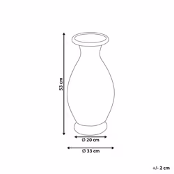 Decorative Vase RAWAS Ceramic 53 cm White