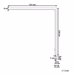 LED Clamp-On Desk Lamp VOLANS with Dimmer Metal Black