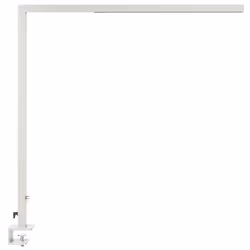 LED Clamp-On Desk Lamp VOLANS with Dimmer Metal Silver