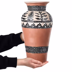 Decorative Vase SIAK Ceramic 40 cm Brown