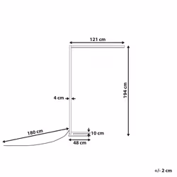 LED Floor Lamp MENSA with Motion Sensor Metal White
